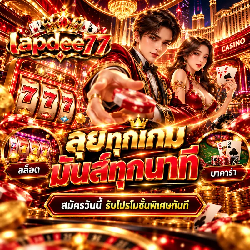 lapdee77 สล็อตและบาคาร่า สมัครวันนี้รับโปรโมชั่นพิเศษทันที